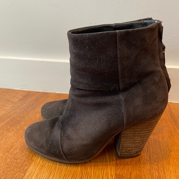 Rag and Bone Suede Booties with Heels - Picture 6 of 9